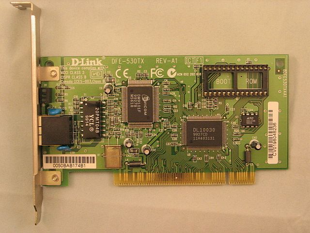 Abbildung der NIC D-Link® DFE-530TX Rev. A1